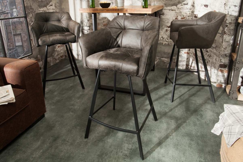 LuxD Dizajnová barová stolička Giuliana, taupe