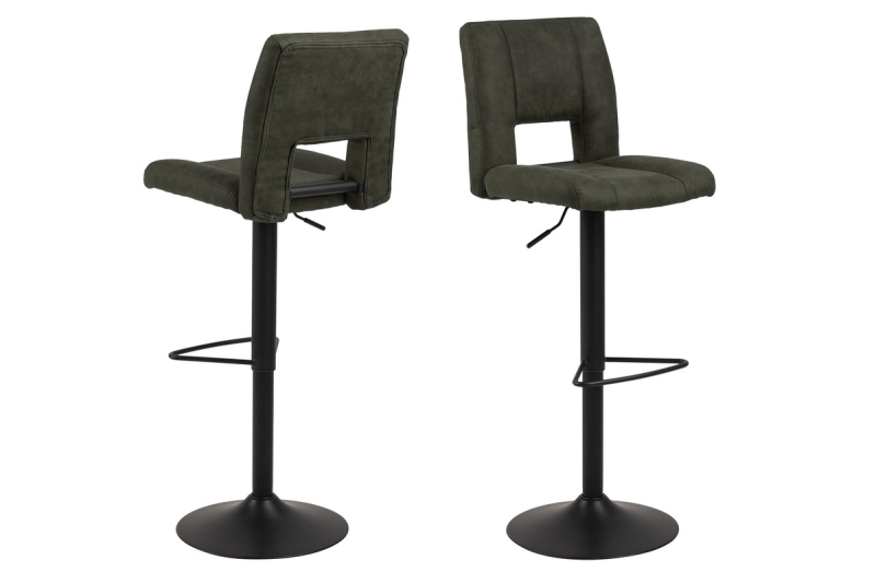 Dkton Dizajnová barová stolička Almonzo, olivovo zelená
