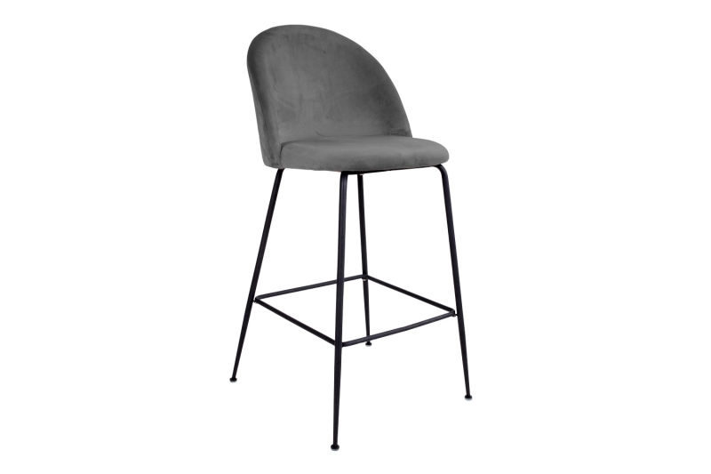 Norddan Dizajnová barová stolička Kristopher, sivá / čierna