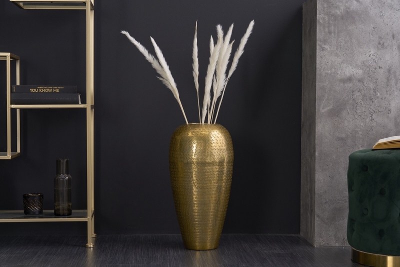 LuxD Dizajnová váza Khalil 50 cm zlatá