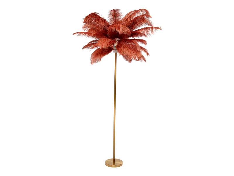 Feather Palm stojacia lampa červená 165 cm