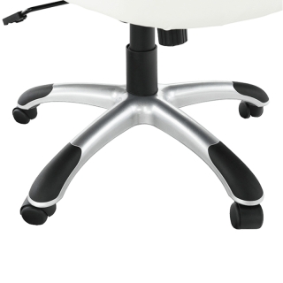 Kancelárske kreslo, ekokoža biela/čierna, AFRA obr-3