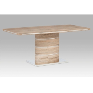 Jedálenský stôl, MDF, dub sonoma, 180x90 cm, AMAR obr-4
