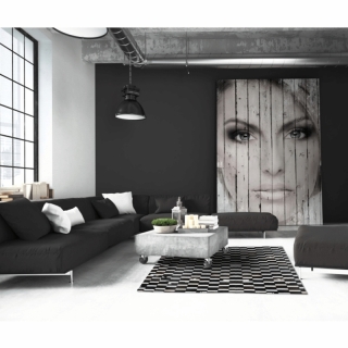 Luxusný kožený koberec,  hnedá/čierna/biela, patchwork, 120x180, KOŽA TYP 6 obr-3