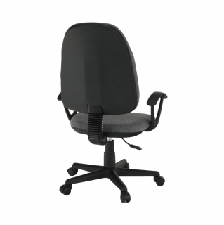 Kancelárska stolička, sivá látka, DEVRI obr-4