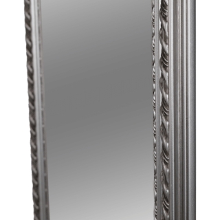 Zrkadlo, drevený rám striebornej farby, MALKIA TYP 5 obr-1