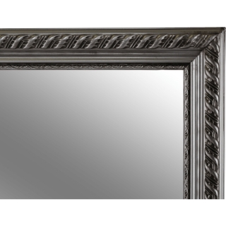 Zrkadlo, drevený rám striebornej farby, MALKIA TYP 5 obr-3