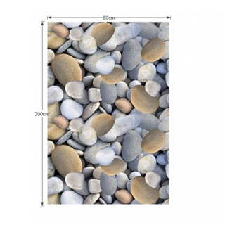 Koberec, viacfarebný, vzor kamene, 80x200, BESS obr-2