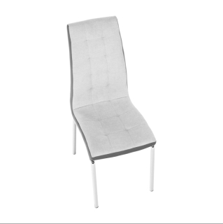Jedálenská stolička, sivá/chróm, GERDA NEW obr-3