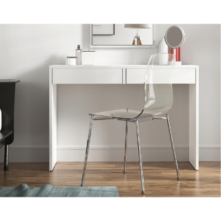Toaletný stolík/písací stôl,  biela, VIOLET obr-2