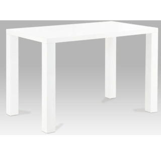 Jedálenský stôl, biela vysoký lesk HG, 120x80 cm, ASPER NEW TYP 2 obr-3