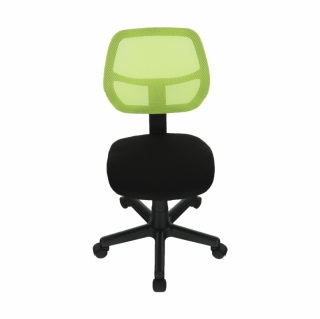 Otočná stolička, zelená/čierna, MESH obr-4