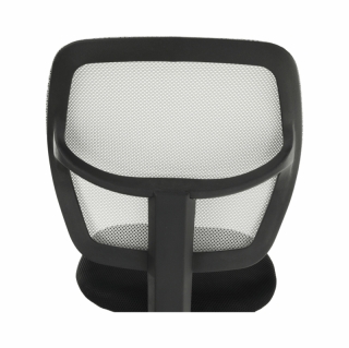 Otočná stolička, sivá/čierna, MESH obr-4