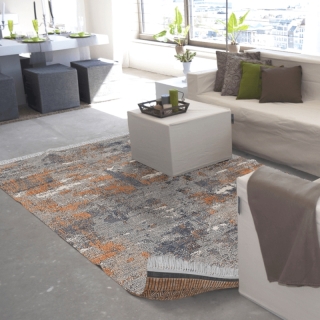 Obojstranný koberec, vzor/hnedá, 80x150, MADALA obr-2