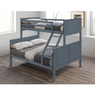 Poschodová rozložiteľná posteľ, sivá, NEVIL obr-3