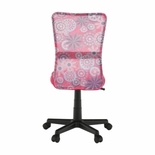 Otočná stolička, ružová/vzor/čierna, GOFY obr-3