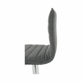 Barová stolička, sivá/chróm, PINAR obr-4