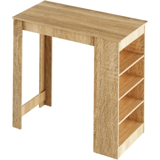 Barový stôl, dub sonoma, 117x57 cm, AUSTEN obr-1