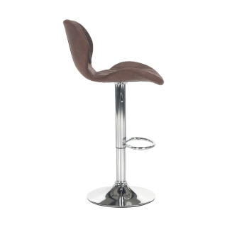 Barová stolička, hnedá/chróm, SOFALA obr-1