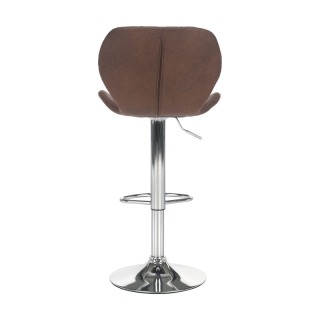 Barová stolička, hnedá/chróm, SOFALA obr-2