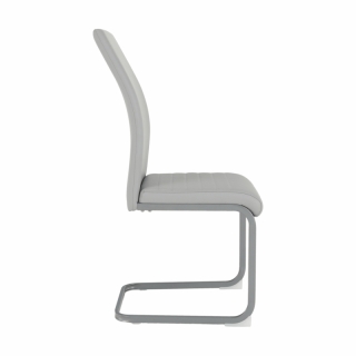 Jedálenská stolička, svetlosivá/sivá, NOBATA obr-4