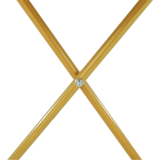 Príručný stolík, sivá/zlatý náter, RONDEL obr-4