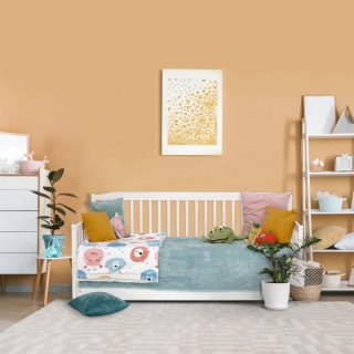Detská rozkladacia posteľ s prístelkou, biela, masív, PEDREZA obr-1