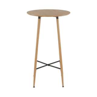 Barový stôl, dub, priemer 60 cm, IMAM obr-2