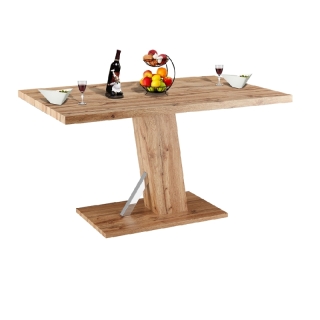 Jedálenský stôl, dub wotan, 138x90 cm, BOLAST obr-3