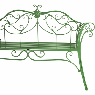 Záhradná lavička, zelená, ETELIA obr-1