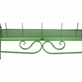 Záhradná lavička, zelená, ETELIA obr-2