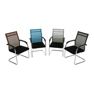 Zasadacia stolička, modrá/čierna, ESIN obr-2