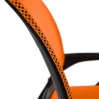 Kancelárska stolička, oranžová/čierna, DEX 2 NEW obr-1