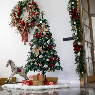 3D vianočný stromček, zelená, 180 cm, CHRISTMAS TYP 3 obr-3