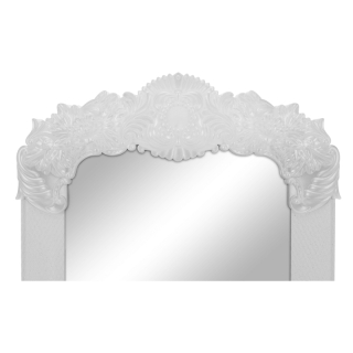 Stojanové zrkadlo, biela/strieborná, CASIUS obr-5