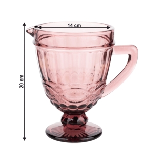 Vintage džbán na vodu/na víno, 1150ml, ružová, SAVOY obr-7