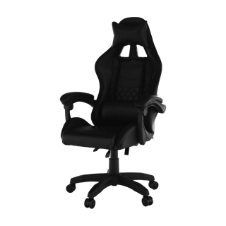 Kancelárske/herné kreslo s RGB LED podsvietením, čierna, MAFIRO obr-5