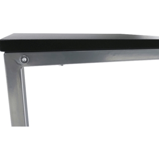 Príručný stolík, čierna/kov strieborná, MANNY obr-10
