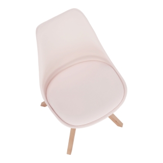Štýlová otočná stolička, perlová, ETOSA obr-5