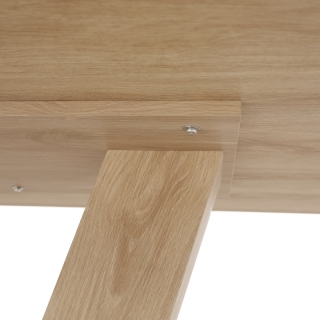 Jedálenský stôl,svetlý dub, 160x90 cm, HESTON obr-4