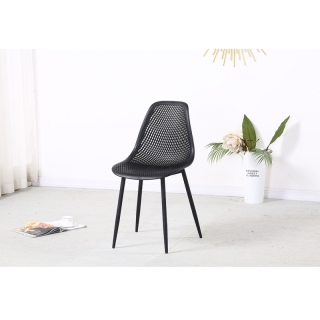 Jedálenská stolička, čierna, TEGRA TYP 2 obr-2