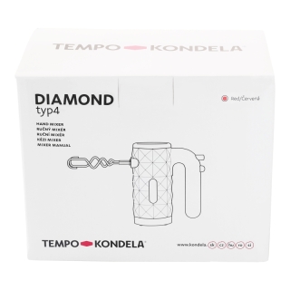 TEMPO-KONDELA DIAMOND TYP 4, ručný mixér, červená, plast/kov obr-3