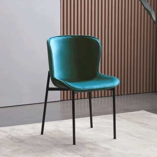 Jedálenská stolička, smaragdová Velvet látka, ADENA obr-2