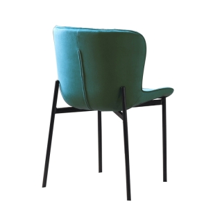 Jedálenská stolička, smaragdová Velvet látka, ADENA obr-4