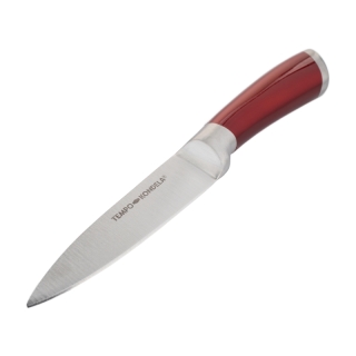 TEMPO-KONDELA JAVED, sada nožov v stojane, 8 ks, červená obr-3