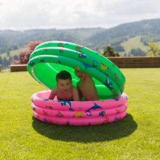 Detský nafukovací bazén, zelená/vzor, LOME obr-1