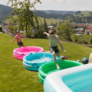 Detský nafukovací bazén, zelená/vzor, LOME obr-3