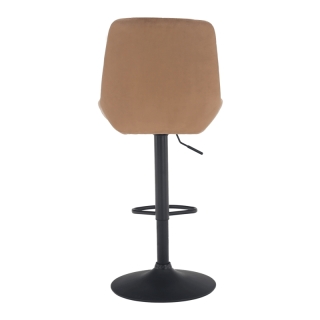 Barová stolička, hnedá Velvet látka, CHIRO NEW obr-4