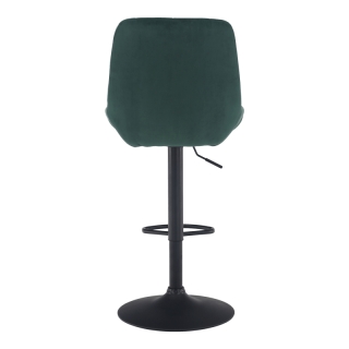 Barová stolička, tmavozelená Velvet látka, CHIRO NEW obr-2