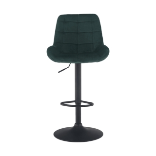 Barová stolička, tmavozelená Velvet látka, CHIRO NEW obr-4